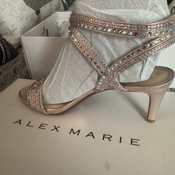 Alex Marie Tan Strappy Heels with Stiletto Design - Picture 2 of 4